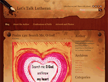 Tablet Screenshot of letstalklutheran.com